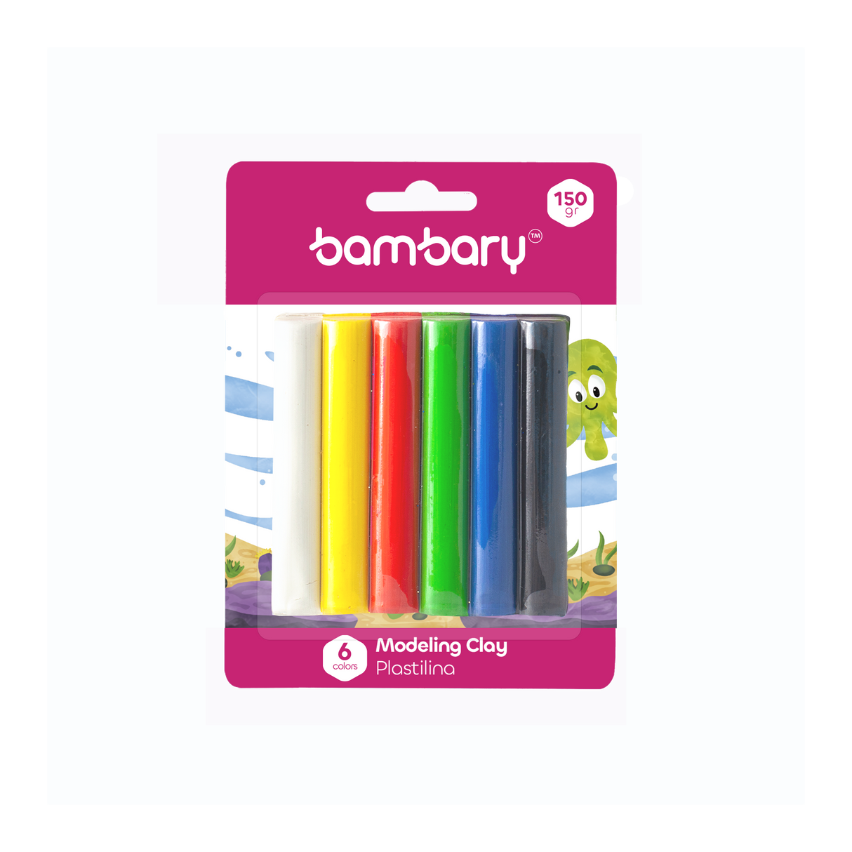 Modelling Clay 25 gr Bar 6 Colors Bli 6 unt