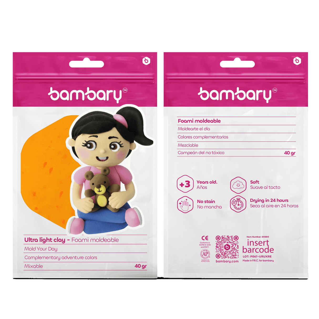 Ultra light clay 40 grs secondary colors