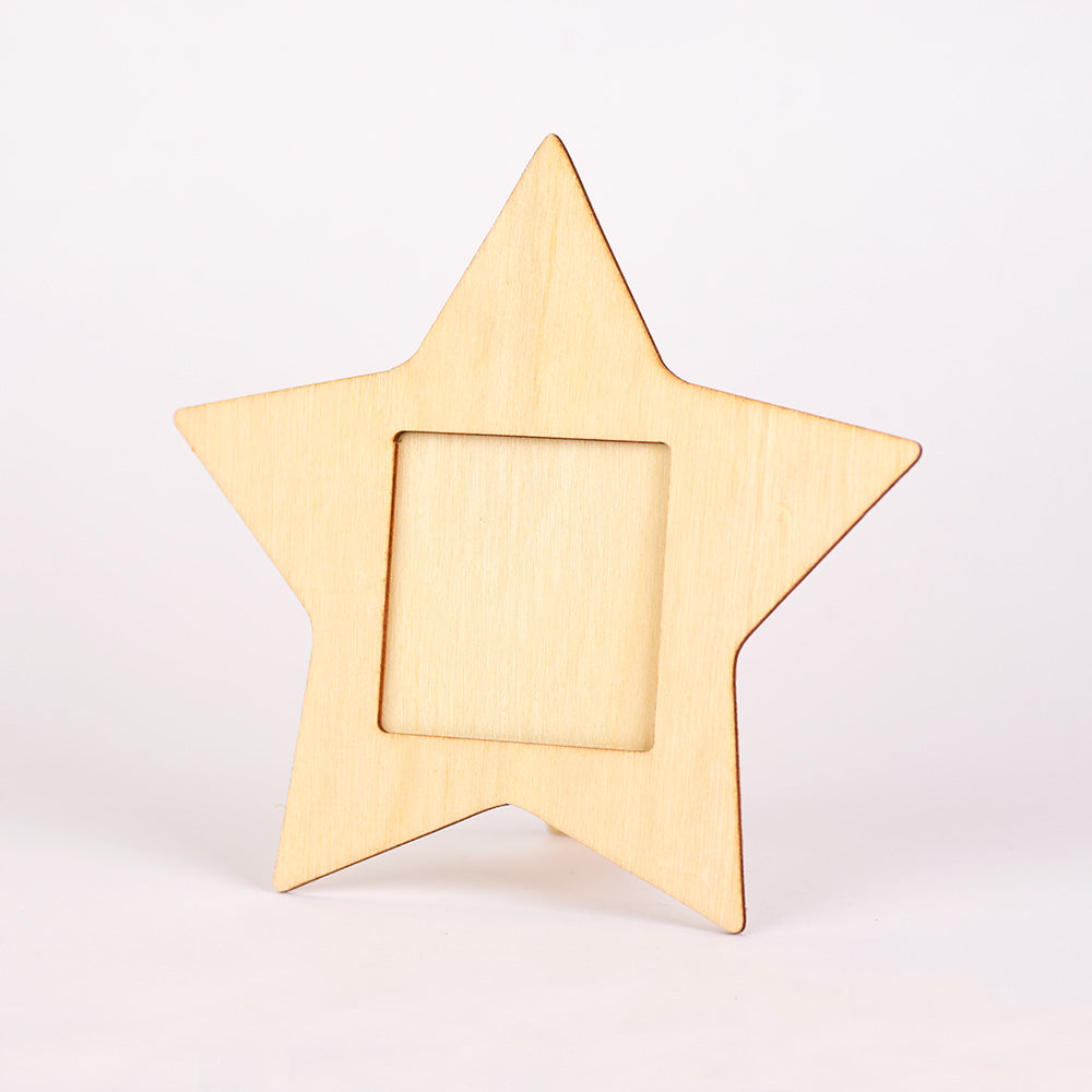 Plywood Photo Frame - Star