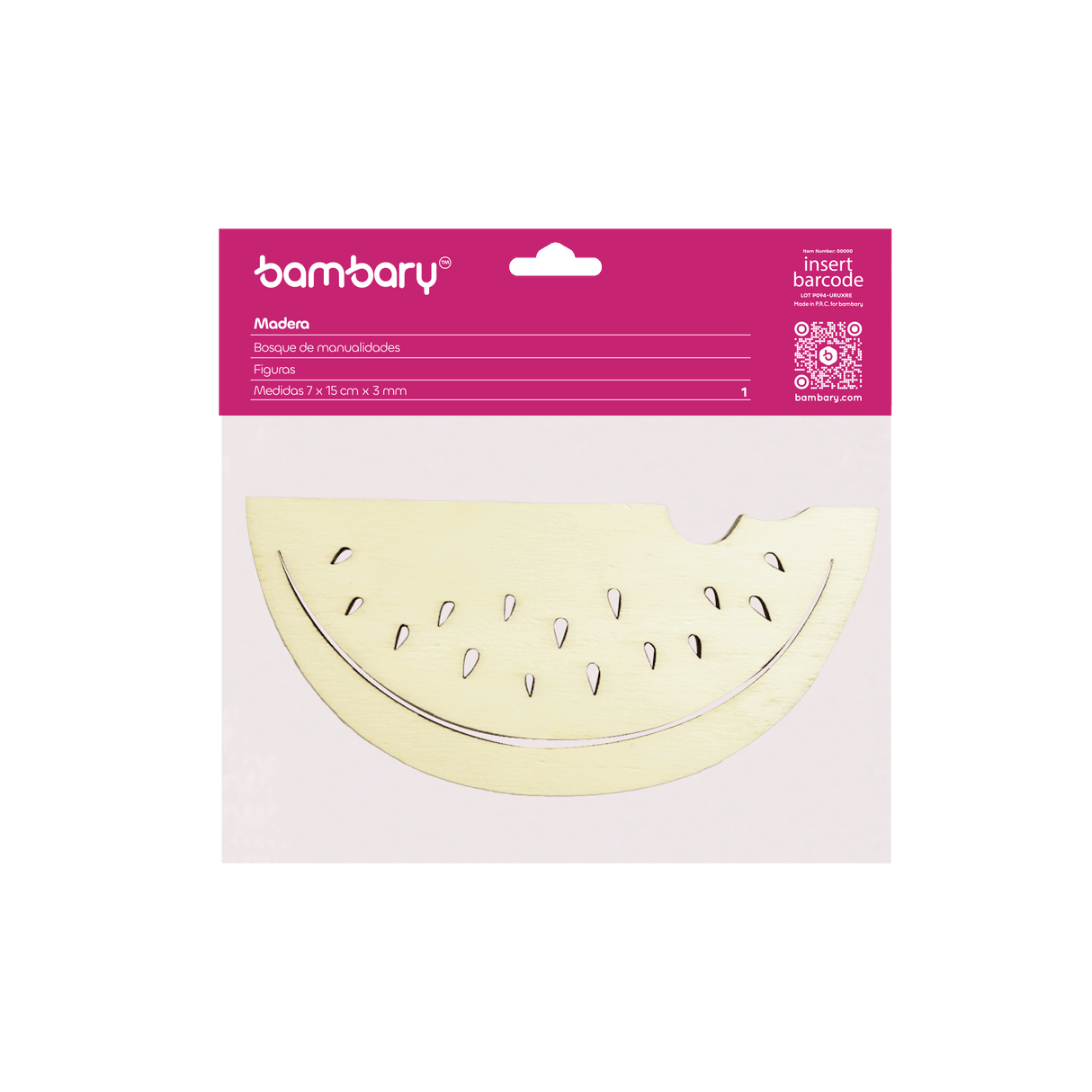 Plywood Shape - Watermelon