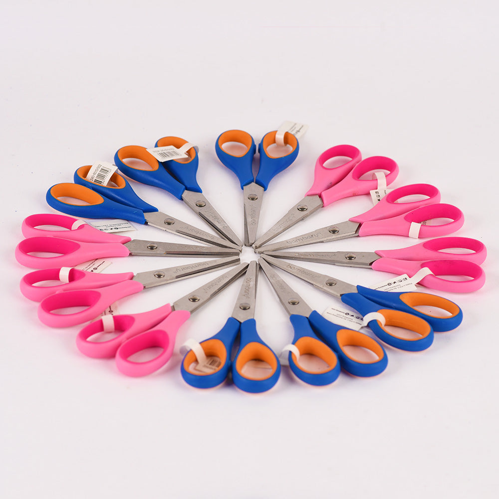 Scissor Roud Tip 5" PVC Handle Box 24 unt - Bambary