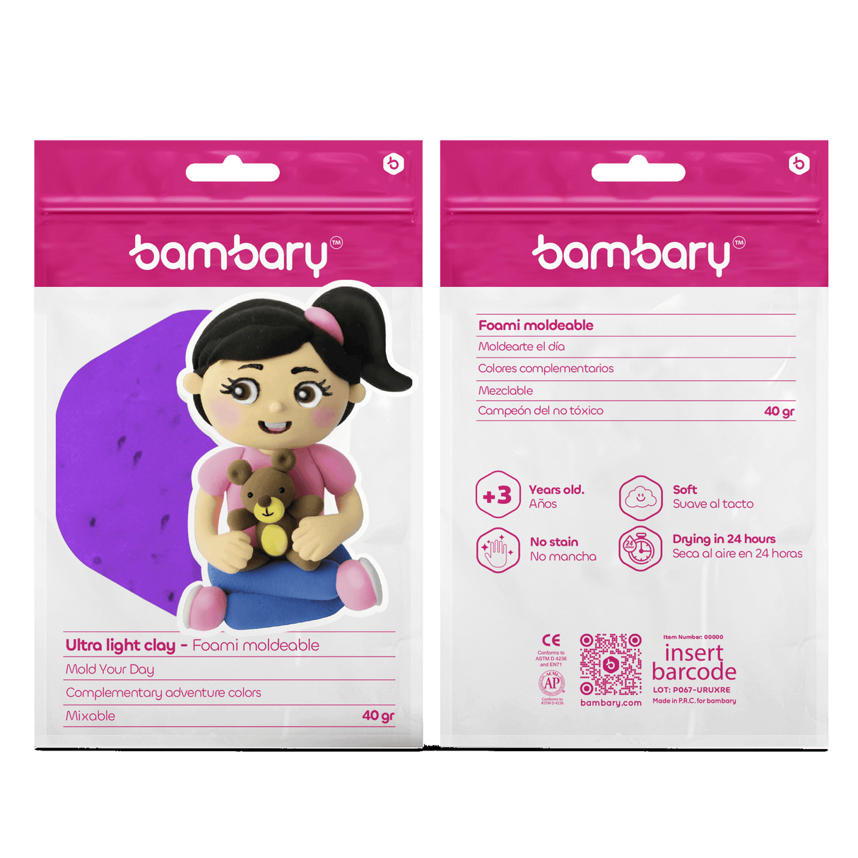 Ultra light clay 40 grs secondary colors