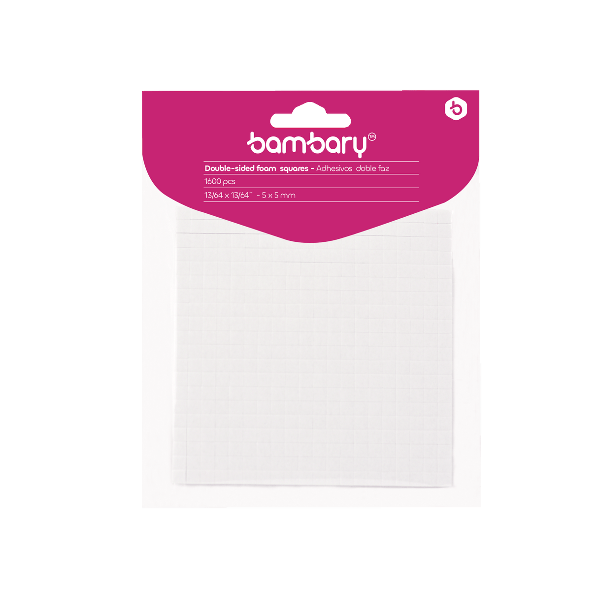 Double Sided 3D Stick Pads 5 x 5 x 2 mm