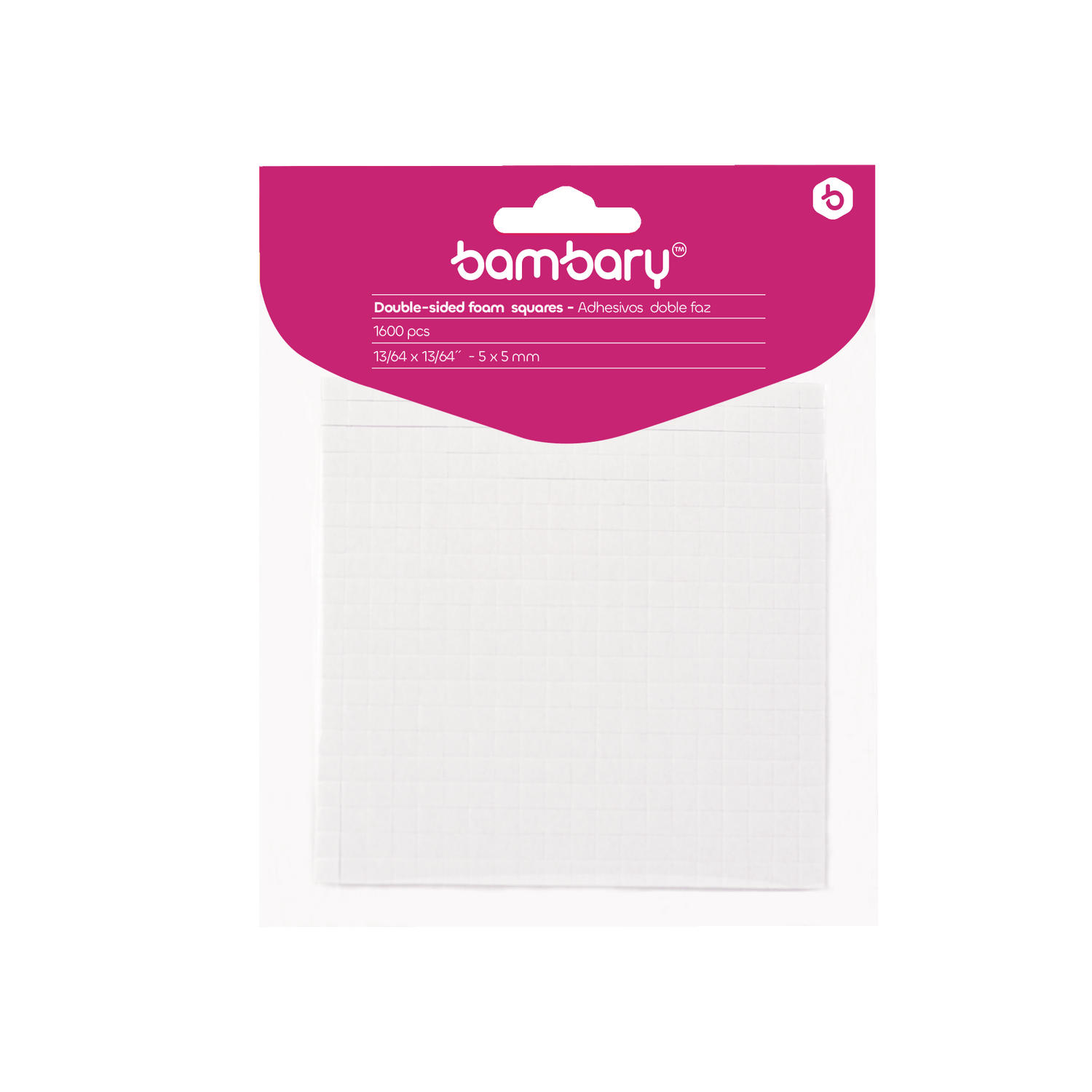 Double Sided 3D Stick Pads 5 x 5 x 2 mm