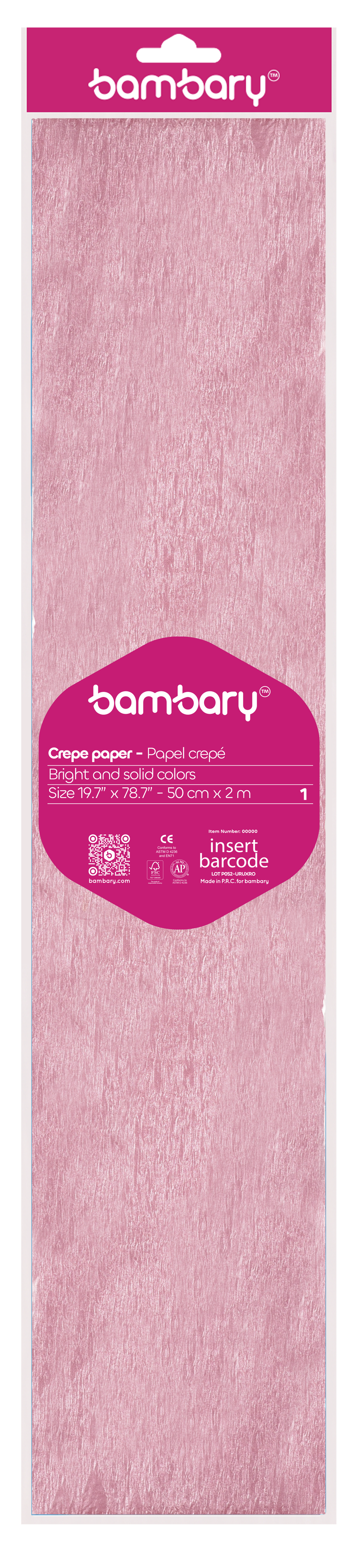 Pearl Crepe Paper 50 cm x 2 m Bag