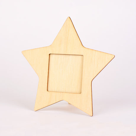 Plywood Photo Frame - Star