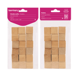Wood Cubes 20 X 20 X 20 mm Bag 18 Unt