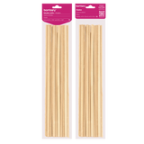 Wood Dowels Set Ø 5, Ø 8 x 300 mm Bag x 10 Unt Burly Wood