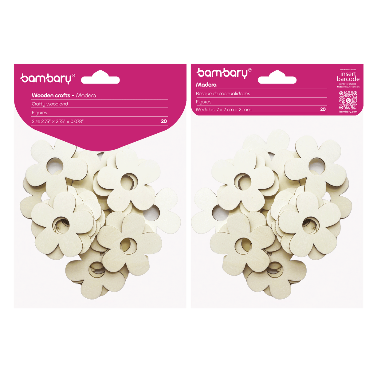 Plywood shape - flowers