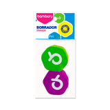 Hexagonal Eraser In Colors Size 33X35X13 mm TPR PB 2 Unt - Bambary